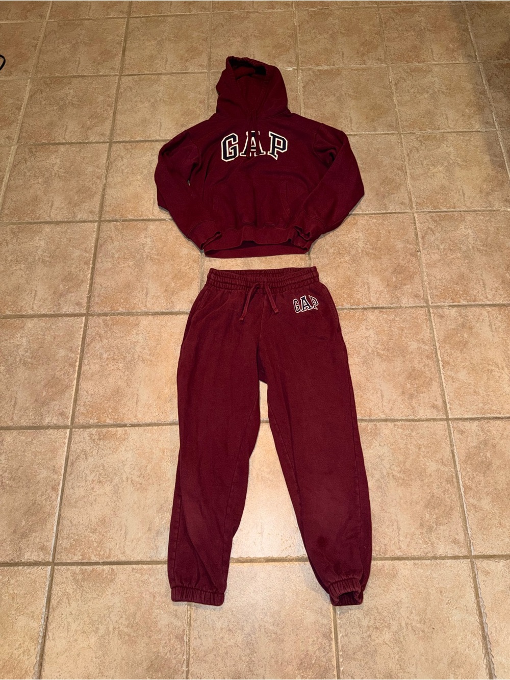 GAP Maroon Hoodie & Jogger Set